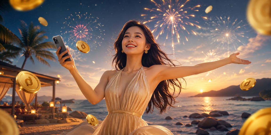 Giao diện giải trí di động 990k trên bối cảnh biển Côn Đảo dành cho người Việt