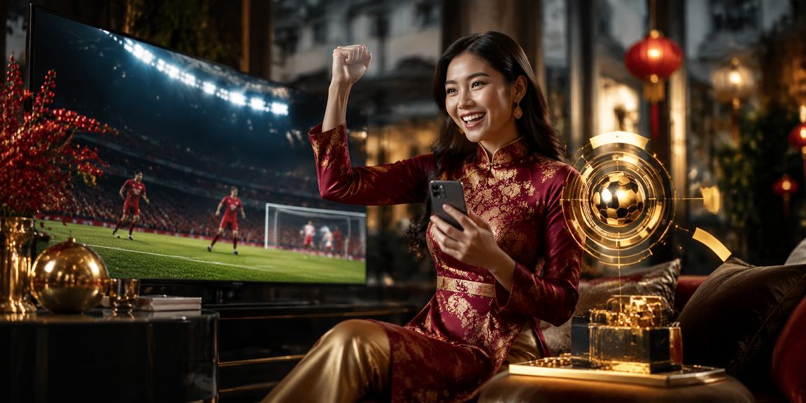 Người dùng tại Hà Nội theo dõi bóng đá và đọc mẹo cá cược trên di động
